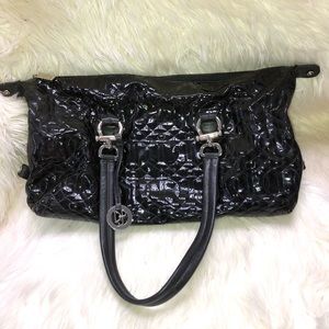 Donald J. Pliner patent leather satchel